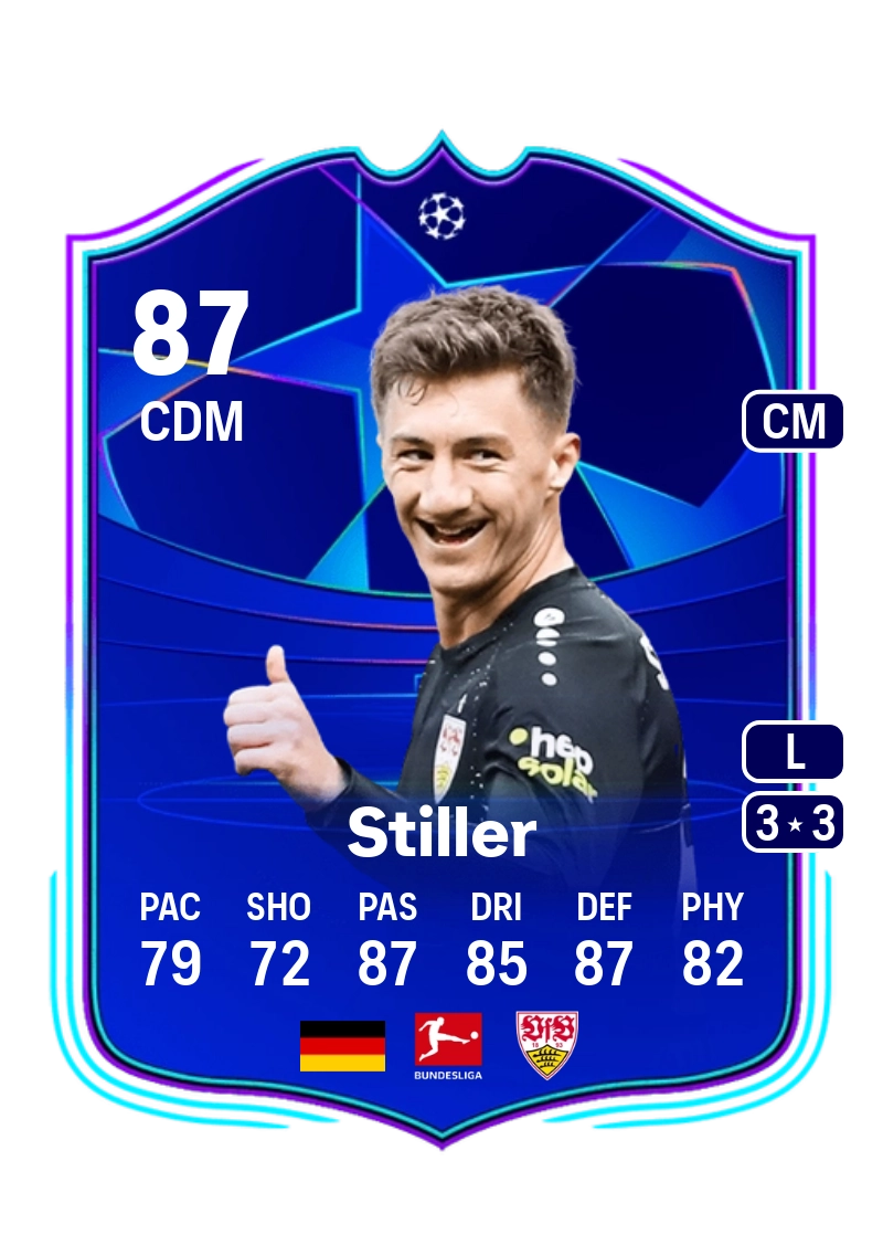 Angelo Stiller UCL Road to the Knockouts 87 Overall Rating
