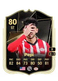 Ricardo Pepi Team of the Week 80 Overall Rating