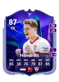 Ramon Hendriks FC Pro Live 87 Overall Rating