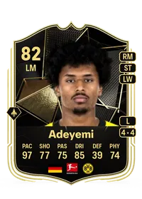 Karim Adeyemi Team of the Week 82 Overall Rating