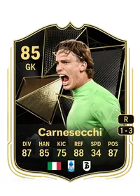 Marco Carnesecchi Team of the Week 85 Overall Rating