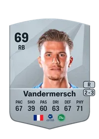 Hugo Vandermersch Common 69 Overall Rating