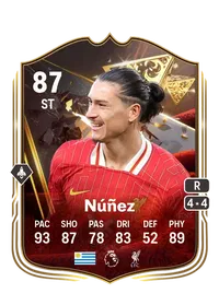 Darwin Núñez Centurions 87 Overall Rating