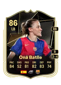 Ona Batlle Team of the Week 86 Overall Rating