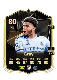 Tayvon Gray Team of the Week 80 Overall Rating