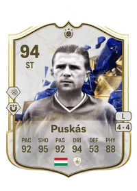 Ferenc Puskás TOTY Icon 94 Overall Rating