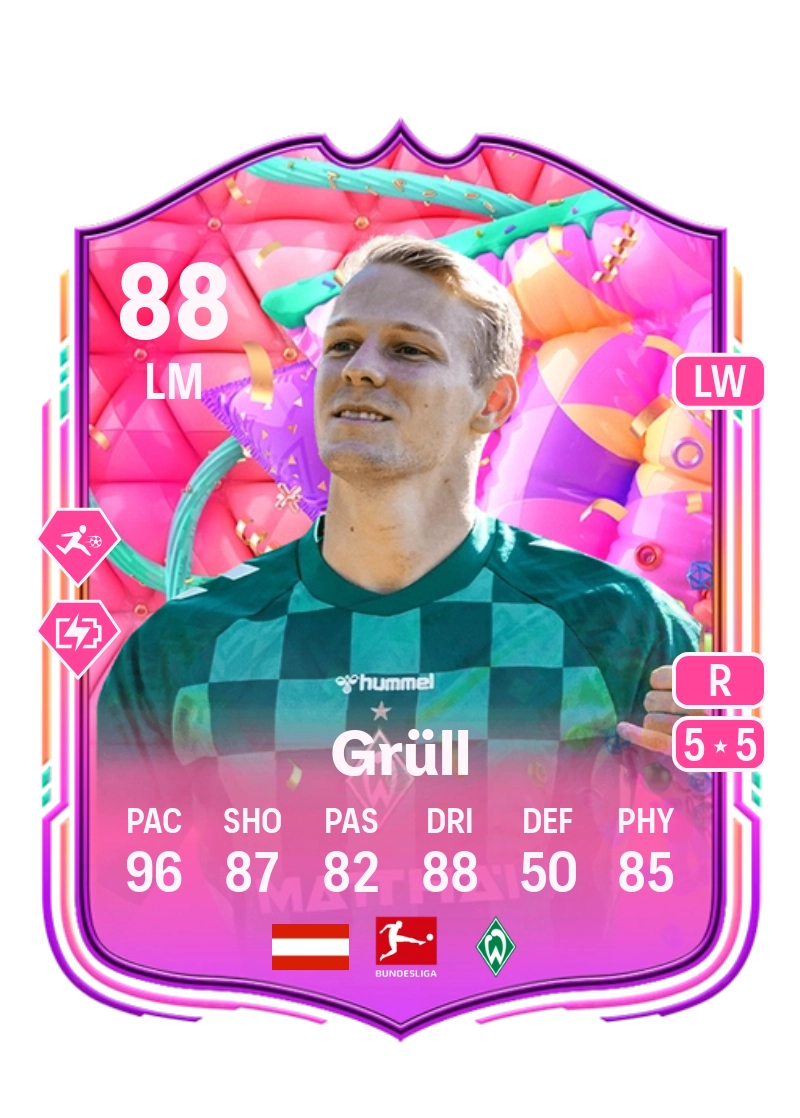 Marco Grüll FUT Birthday 88 Overall Rating