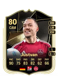 Julian Justvan Team of the Week 80 Overall Rating