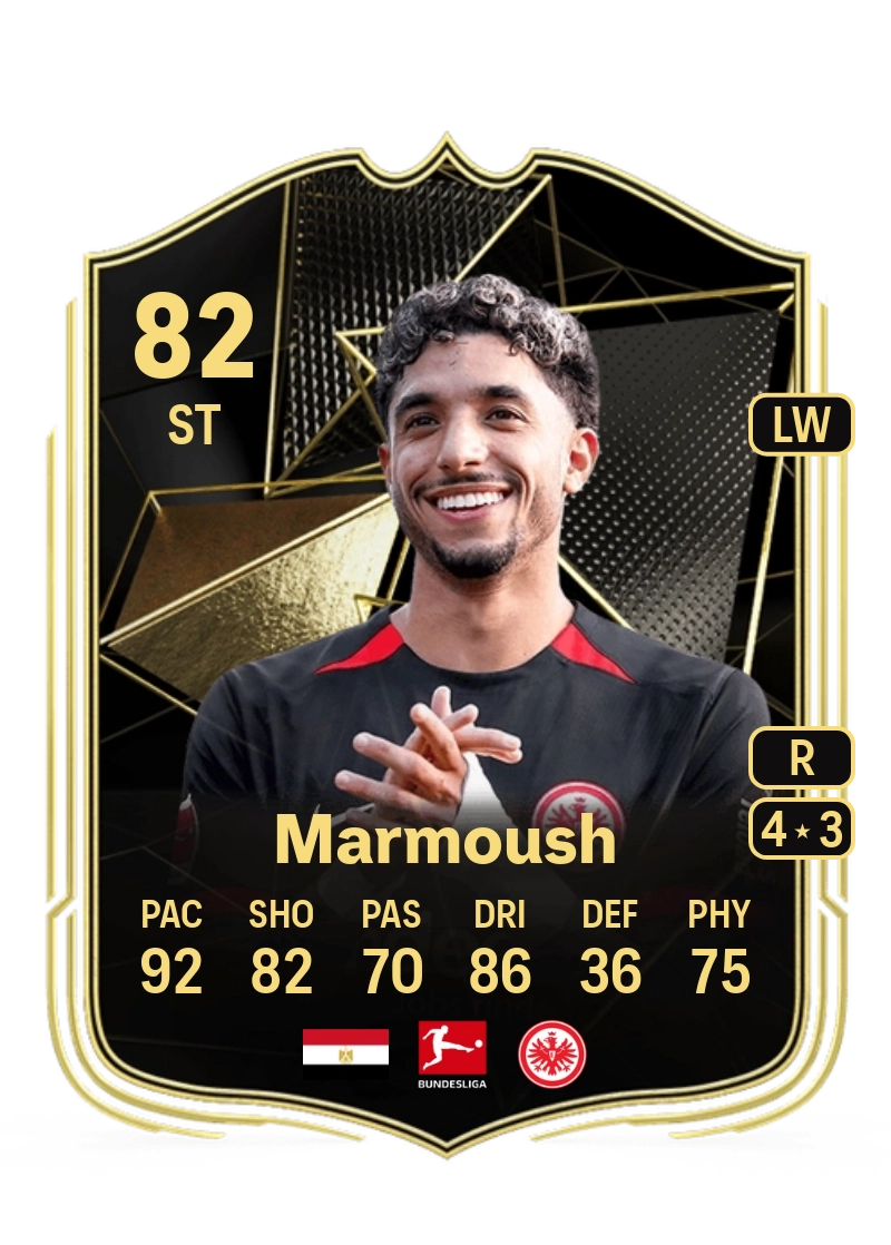 Omar Marmoush Team of the Week 82 Overall Rating