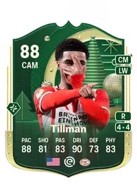 Malik Tillman Winter Wildcards 88 Overall Rating