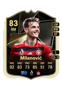 Nicolas Milanović Team of the Week 83 Overall Rating