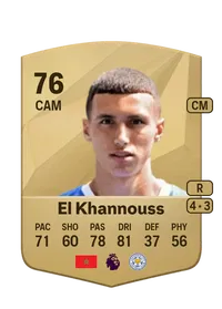 Bilal El Khannouss Common 76 Overall Rating