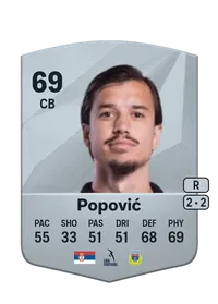 Boris Popović Common 69 Overall Rating