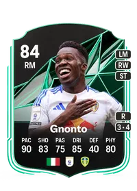 Wilfried Gnonto SQUAD FOUNDATIONS 84 Overall Rating