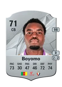 Flavien-Enzo Boyomo Rare 71 Overall Rating