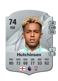 Omari Hutchinson Rare 74 Overall Rating