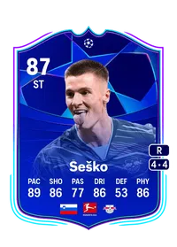 Benjamin Šeško UCL Road to the Knockouts 87 Overall Rating