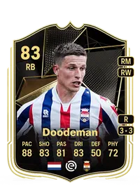 Nick Doodeman Team of the Week 83 Overall Rating