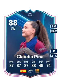 Claudia Pina UWCL Road to the Knockouts 88 Overall Rating