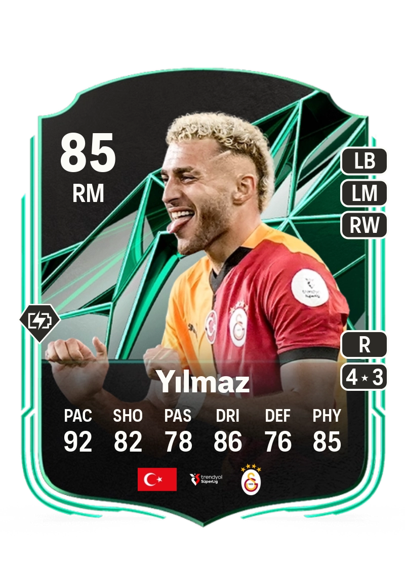 Barış Alper Yılmaz SQUAD FOUNDATIONS 85 Overall Rating