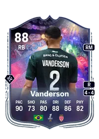 Vanderson NumeroFUT 88 Overall Rating