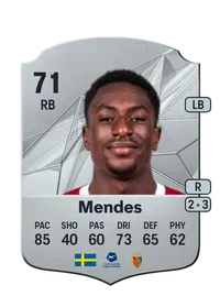 Joe Mendes Rare 71 Overall Rating