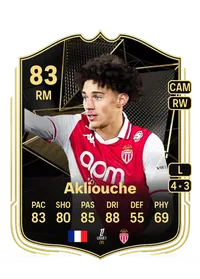 Maghnes Akliouche Team of the Week 83 Overall Rating