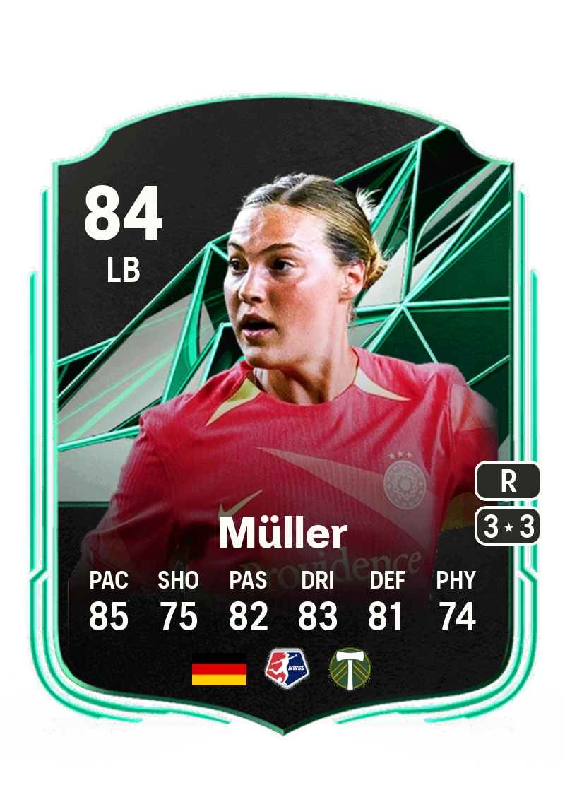 Marie Müller SQUAD FOUNDATIONS 84 Overall Rating