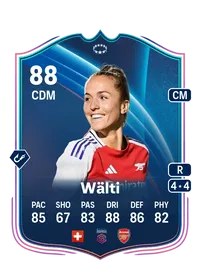 Lia Wälti UWCL Road to the Knockouts 88 Overall Rating