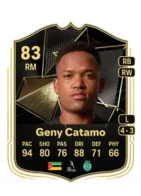 Geny Catamo Team of the Week 83 Overall Rating