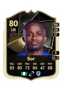 Yira Sor Team of the Week 80 Overall Rating