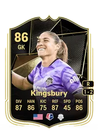 Aubrey Kingsbury Team of the Week 86 Overall Rating