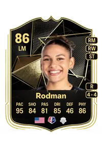 Trinity Rodman Team of the Week 86 Overall Rating