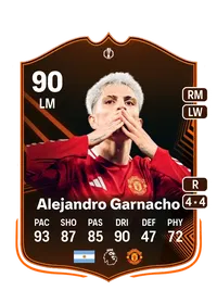 Alejandro Garnacho UEL Road to the Knockouts 90 Overall Rating