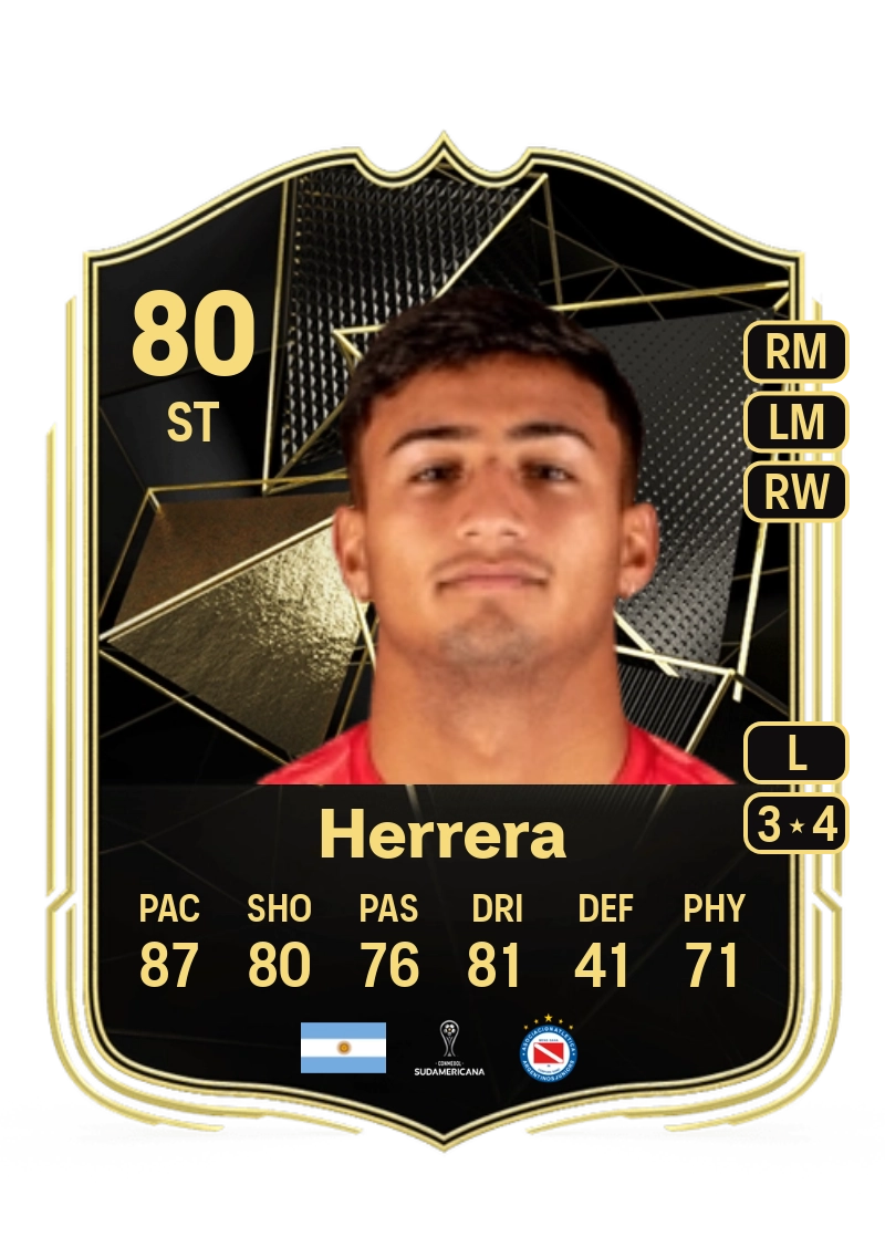 Jose Herrera Team of the Week 80 Overall Rating