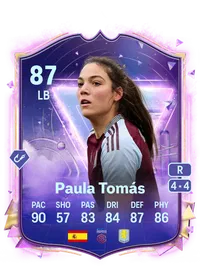 Paula Tomás Future Stars 87 Overall Rating