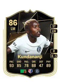 Racheal Kundananji Team of the Week 86 Overall Rating