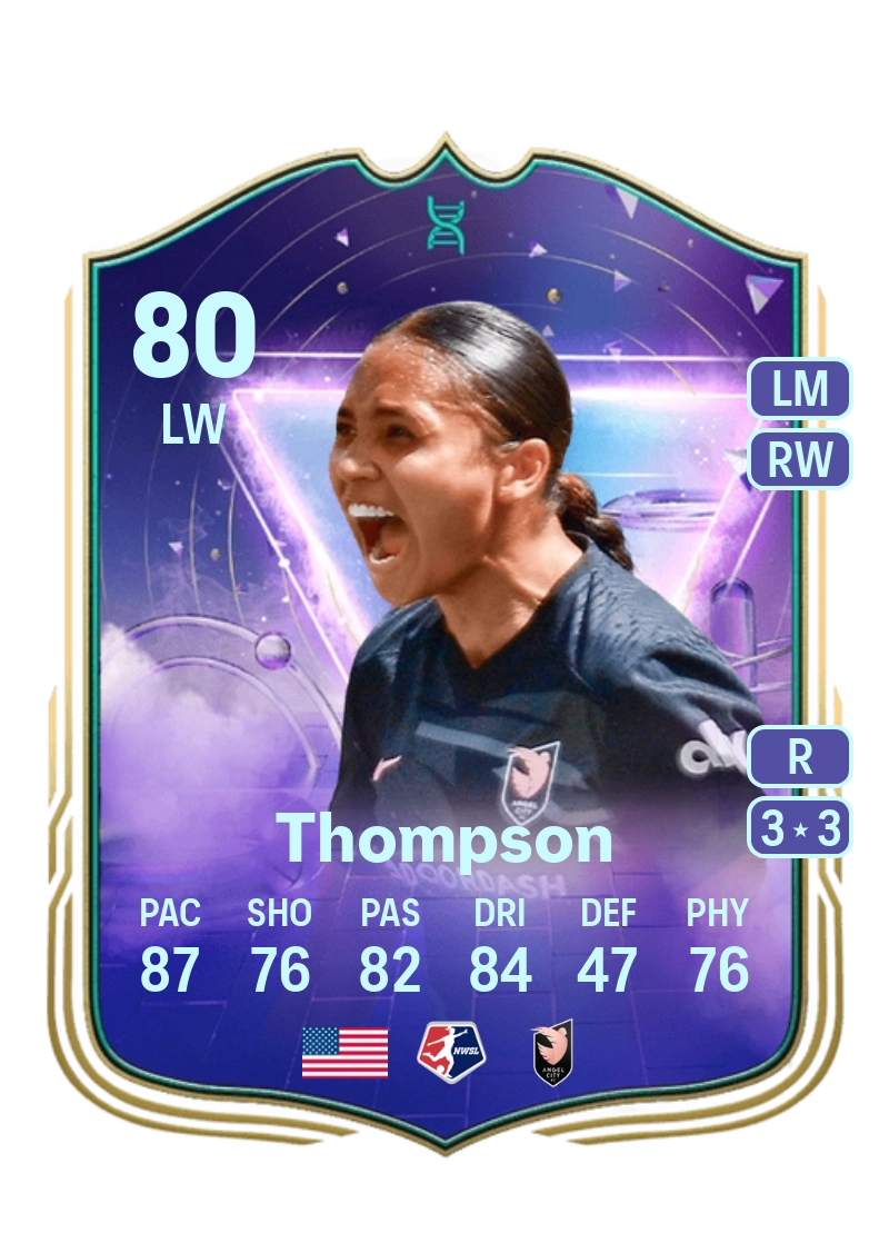Alyssa Thompson Future Stars Evolution 80 Overall Rating