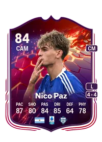 Nico Paz Trailblazers 84 Overall Rating