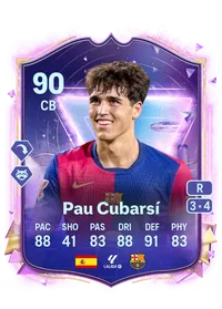 Pau Cubarsí Future Stars 90 Overall Rating