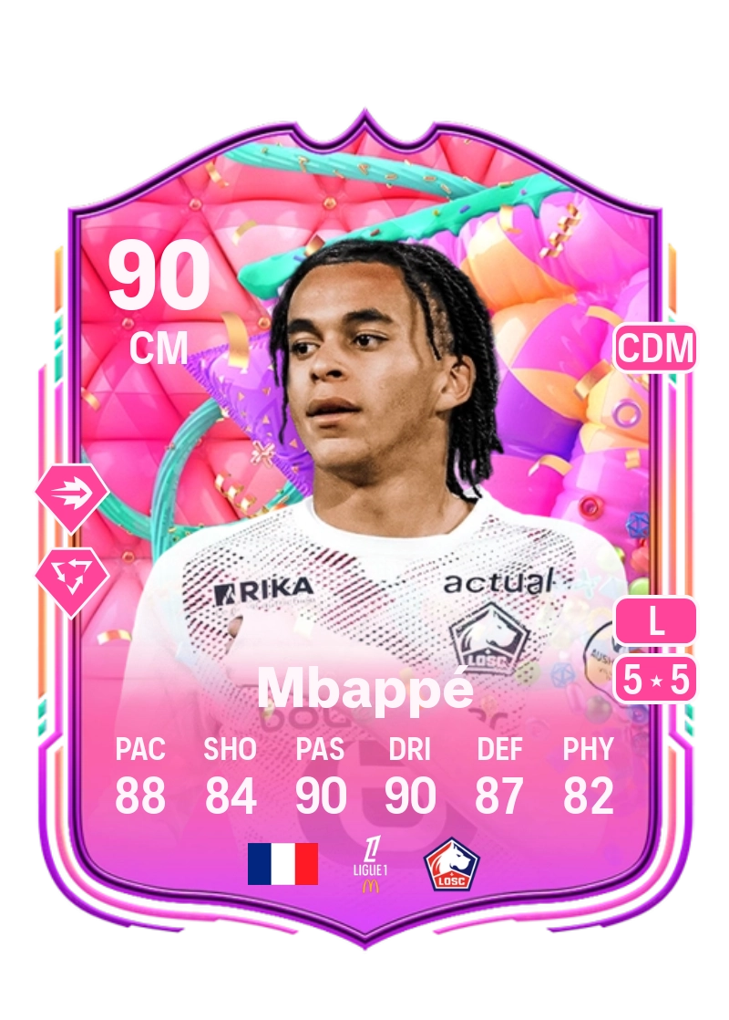 Ethan Mbappé FUT Birthday 90 Overall Rating