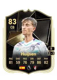 Dean Huijsen Team of the Week 83 Overall Rating