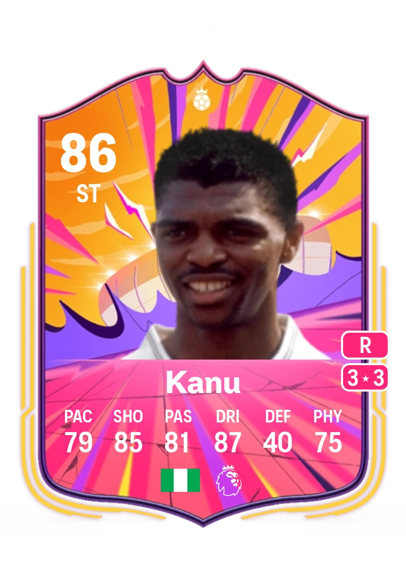Nwankwo Kanu UT Heroes 86 Overall Rating