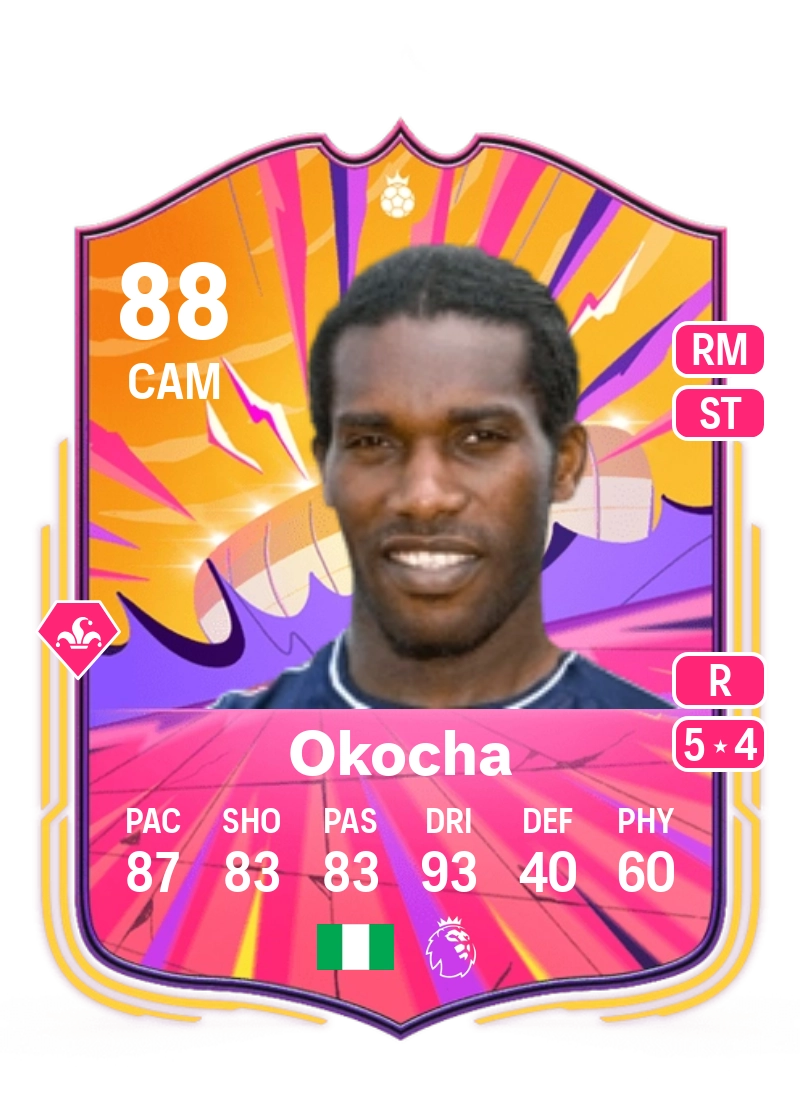 Jay-Jay Okocha UT Heroes 88 Overall Rating