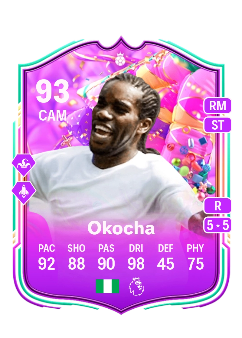 Jay-Jay Okocha FUT Birthday Hero 93 Overall Rating