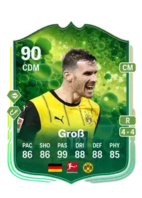 Pascal Groß Grassroot Greats 90 Overall Rating