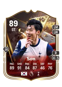 Heung Min Son Centurions 89 Overall Rating