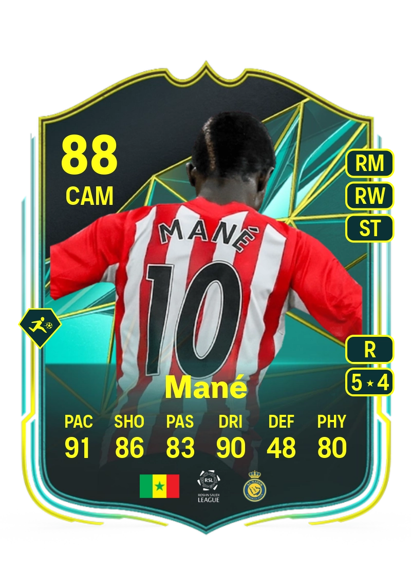 Sadio Mané Moments 88 Overall Rating