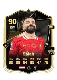 Mohamed Salah Team of the Week 90 Overall Rating