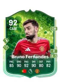 Bruno Fernandes Grassroot Greats 92 Overall Rating